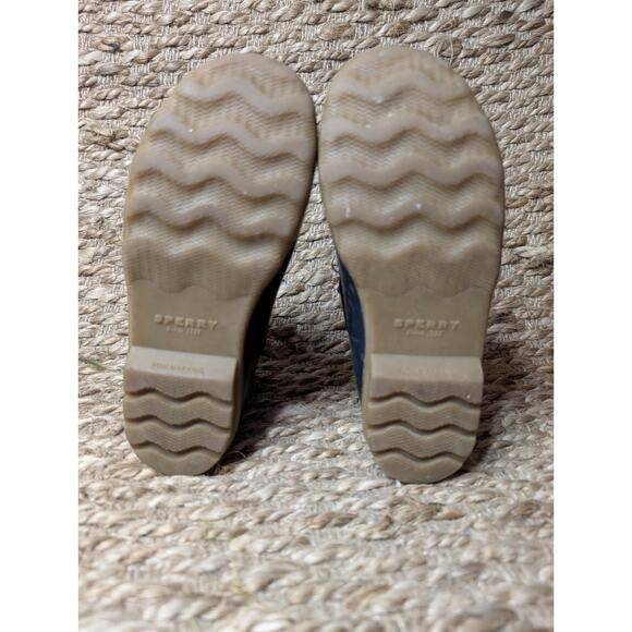 Sperry Boots Youth 13 M Port Quilted Duck Winter Ankle Lace Up Blue Outdoor - Picture 9 of 9